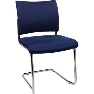 Freischwinger SEAT POINT, Polster, ohne Armlehnen, stapelbar, im 2er-Set, blau Freischwinger SEAT POINT, Polster, ohne Armlehnen, stapelbar, im 2er-Set, blau