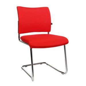 Freischwinger SEAT POINT, Polster, ohne Armlehnen, stapelbar, im 2er-Set, rot Freischwinger SEAT POINT, Polster, ohne Armlehnen, stapelbar, im 2er-Set, rot