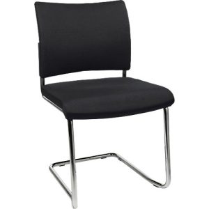 Freischwinger SEAT POINT, Polster, ohne Armlehnen, stapelbar, im 2er-Set, schwarz Freischwinger SEAT POINT, Polster, ohne Armlehnen, stapelbar, im 2er-Set, schwarz