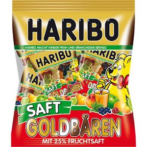 Fruchtgummi Haribo Saft Goldbären Minis, 25% Fruchtsaft, 220 g Fruchtgummi Haribo Saft Goldbären Minis, 25% Fruchtsaft, 220 g