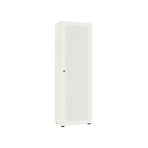 Garderobenschrank, 1-türig, B 60 cm, 5OH, weiß