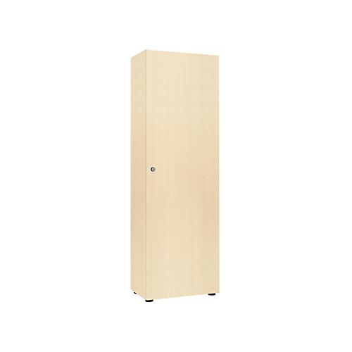 Garderobenschrank, 1-türig, B 60cm, 5OH, ahorn