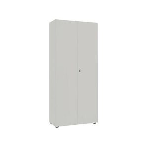 Garderobenschrank, 2-türig, B 80 cm, 6OH, silber Garderobenschrank, 2-türig, B 80 cm, 6OH, silber