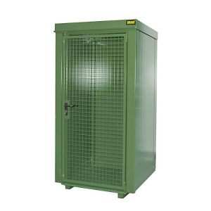 Gasflaschencontainer BAUER GFC-B M0, B 1090 x T1185 x H 2205, für 9 Gasflaschen, feuerbeständig, abschließbar, grün Gasflaschencontainer BAUER GFC-B M0, B 1090 x T1185 x H 2205, für 9 Gasflaschen, feuerbeständig, abschließbar, grün