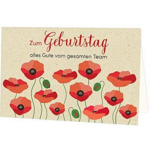Geburtstagskarte Korsch Zum Geburtstag alles Gute vom gesamten Team, mit buntem Motiv & Umschlägen, Querformat, B 170 x H 115 mm, Karton, naturweiß, 10 Stück Geburtstagskarte Korsch Zum Geburtstag alles Gute vom gesamten Team, mit buntem Motiv & Umschlägen, Querformat, B 170 x H 115 mm, Karton, naturweiß, 10 Stück