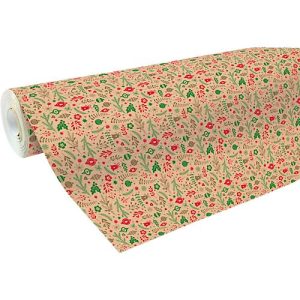 Geschenkpapier Clairefontaine Weihnachtsdekorationen, 1 Rolle mit L 50 m x B 700 mm, 1-seitig bedruckt, Kraftpapier, braun-rot Geschenkpapier Clairefontaine Weihnachtsdekorationen, 1 Rolle mit L 50 m x B 700 mm, 1-seitig bedruckt, Kraftpapier, braun-rot