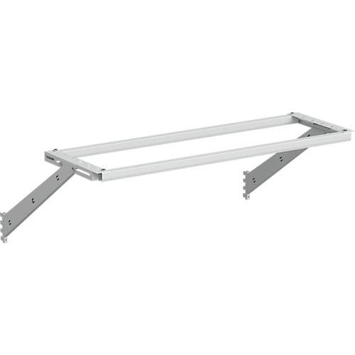 Gestell für Leuchten & Federzüge Treston, für M1200, B 1200 mm, Tragfähigkeit bis 15 kg, pulverbeschichteter Stahl, RAL7035 (hellgrau)