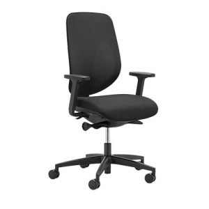 Giroflex Bürostuhl 353, mit Armlehnen, Auto-Synchronmechanik, Muldensitz, 3D-Netz-Rückenlehne, schwarz/schwarz Giroflex Bürostuhl 353, mit Armlehnen, Auto-Synchronmechanik, Muldensitz, 3D-Netz-Rückenlehne, schwarz/schwarz
