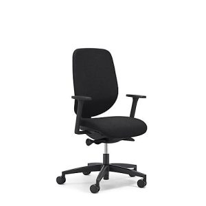 Giroflex Bürostuhl 353, mit Armlehnen, Auto-Synchronmechanik, Muldensitz, schwarz/schwarz Giroflex Bürostuhl 353, mit Armlehnen, Auto-Synchronmechanik, Muldensitz, schwarz/schwarz