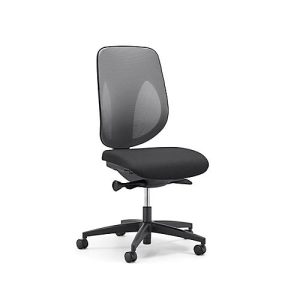 Giroflex Bürostuhl 353, ohne Armlehnen, Auto-Synchronmechanik, Muldensitz, 3D-Netz-Rückenlehne, grau/schwarz Giroflex Bürostuhl 353, ohne Armlehnen, Auto-Synchronmechanik, Muldensitz, 3D-Netz-Rückenlehne, grau/schwarz