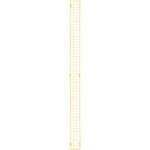 Gitterelement, aus Stahl, B 150 x H 2086 mm, gelb Gitterelement, aus Stahl, B 150 x H 2086 mm, gelb