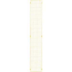 Gitterelement, aus Stahl, B 350 x H 2086 mm, gelb Gitterelement, aus Stahl, B 350 x H 2086 mm, gelb