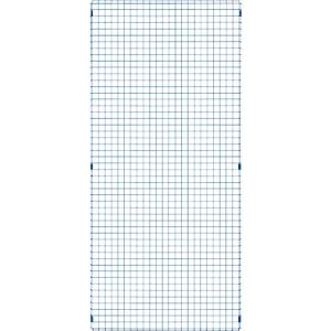 Gitterelement, aus Stahl, B 950 x H 2086 mm, blau Gitterelement, aus Stahl, B 950 x H 2086 mm, blau