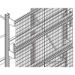 Gitterrückwand GRM-Set 3, Regalhöhe 2500 x Regallänge 2700 mm Gitterrückwand GRM-Set 3, Regalhöhe 2500 x Regallänge 2700 mm