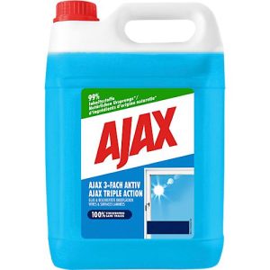 Glasreiniger Ajax 3-fach aktiv, blau, 5 l in Kanister Glasreiniger Ajax 3-fach aktiv, blau, 5 l in Kanister