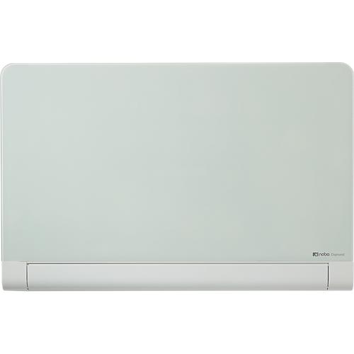 Glastafel Nobo Diamond, magnethaftend, abgerundete Ecken, m. 1 Stift u. 2 Magneten, 1800 x 1060 mm