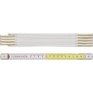 Gliedermaßstab 9143 L.3m B.16mm mm/cm EG III Buche weiß-gelb BMI Gliedermaßstab 9143 L.3m B.16mm mm/cm EG III Buche weiß-gelb BMI