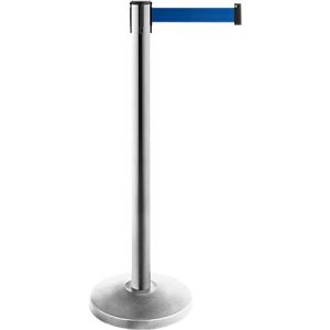 Gurtpfosten ALLROUNDLINE, aus Edelstahl, Gurtbandmaß L 3500 x B 50 mm, 2-er Set, blau Gurtpfosten ALLROUNDLINE, aus Edelstahl, Gurtbandmaß L 3500 x B 50 mm, 2-er Set, blau