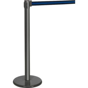 Gurtpfosten anthrazit, Gurt schwarz/blau Gurtpfosten anthrazit, Gurt schwarz/blau