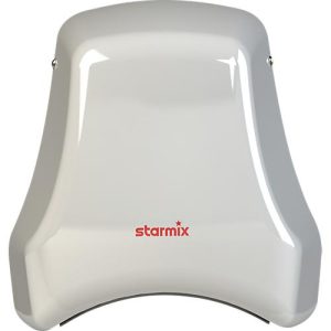 Händetrockner Starmix T-C1 M w, Netzbetrieb, Infrarotschalter, 1550 W, 38 l/s, 345 km/h, Stahl pulverbeschichtet, weiß Händetrockner Starmix T-C1 M w, Netzbetrieb, Infrarotschalter, 1550 W, 38 l/s, 345 km/h, Stahl pulverbeschichtet, weiß