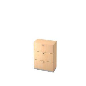 Hängeregistraturschrank, 3 OH, B 800 x T 420 mm, Ahorn-Dekor Hängeregistraturschrank, 3 OH, B 800 x T 420 mm, Ahorn-Dekor