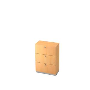 Hängeregistraturschrank, 3 OH, B 800 x T 420 mm, Buche-Dekor Hängeregistraturschrank, 3 OH, B 800 x T 420 mm, Buche-Dekor