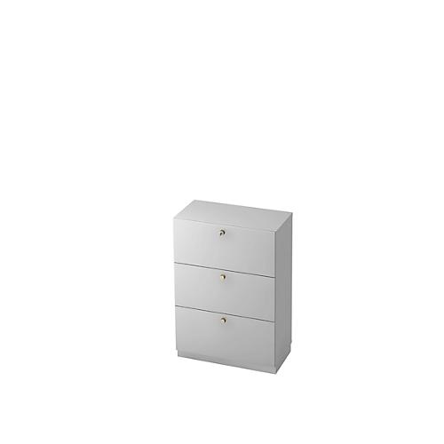Hängeregistraturschrank, 3 OH, B 800 x T 420 mm, lichtgrau