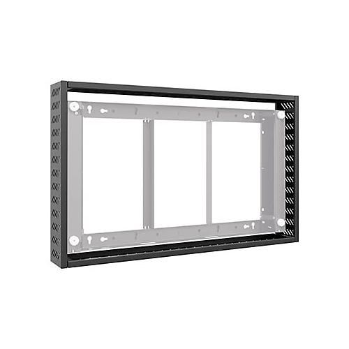 HAGOR - Montagekomponente (Cover-Set) - für Flachbildschirm - Kunststoff - Schwarz, RAL 9005 - Bildschirmgröße: 116.8 cm (46')
