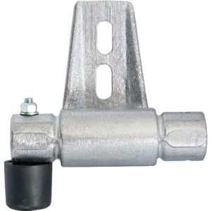 Halter für RegalLeiter-Rundrohr-Schienenanlage STABILO® Professional, mit Endanschlag links