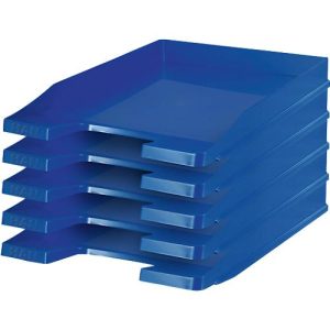 HAN Ablagekorb, DIN C4, Kunststoff, 5 Stück, blau HAN Ablagekorb, DIN C4, Kunststoff, 5 Stück, blau