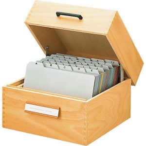 HAN Karteikasten, Holz, DIN A5, 500-900 Karten HAN Karteikasten, Holz, DIN A5, 500-900 Karten