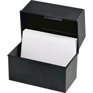 HAN Karteikasten, Kunststoff, DIN A5 quer, offen, schwarz HAN Karteikasten, Kunststoff, DIN A5 quer, offen, schwarz
