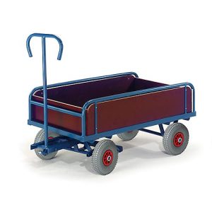 Handkarren mit Bordwänden, 2-Achser, 930 x 535 mm Handkarren mit Bordwänden, 2-Achser, 930 x 535 mm