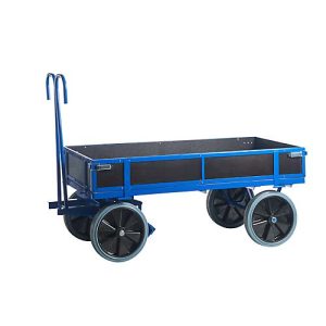 Handpritschenwagen, für den Innenbereich, mit Bordwänden, Vollgummi, 960×660 Handpritschenwagen, für den Innenbereich, mit Bordwänden, Vollgummi, 960×660