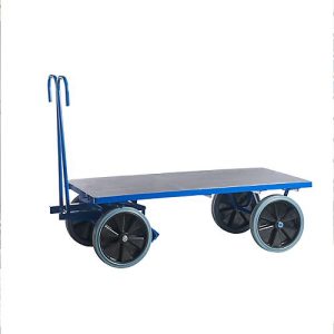 Handpritschenwagen, für den Innenbereich, ohne Bordwände, 1600 x 800 mm, Vollgummi Handpritschenwagen, für den Innenbereich, ohne Bordwände, 1600 x 800 mm, Vollgummi