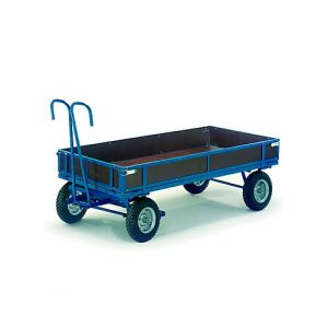 Handpritschenwagen mit Bordwänden, Lufträder, 1960 x 960 mm Handpritschenwagen mit Bordwänden, Lufträder, 1960 x 960 mm