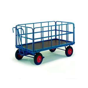 Handpritschenwagen mit Rohrgitterwänden, Lufträder, 1530 x 730 mm, Tragkraft 1000 kg Handpritschenwagen mit Rohrgitterwänden, Lufträder, 1530 x 730 mm, Tragkraft 1000 kg