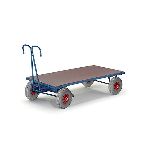 Handpritschenwagen, ohne Bordwände, 1000 x 700 mm, Luftreifen