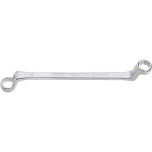 HAZET Doppelringschlüssel 630, SW 30×32 mm, L 365 mm, CV-Stahl verchromt, tief gekröpft, DIN 838/ISO 10104 HAZET Doppelringschlüssel 630, SW 30×32 mm, L 365 mm, CV-Stahl verchromt, tief gekröpft, DIN 838/ISO 10104