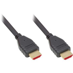 HDMI 2.1 Kabel Good Connections, Ultra-High-Speed, bis 8K/UHD-2, vergoldete Kontakte, Länge 1,5 m, schwarz HDMI 2.1 Kabel Good Connections, Ultra-High-Speed, bis 8K/UHD-2, vergoldete Kontakte, Länge 1,5 m, schwarz