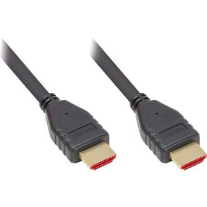 HDMI 2.1 Kabel Good Connections, Ultra-High-Speed, bis 8K/UHD-2, vergoldete Kontakte, Länge 1 m, schwarz HDMI 2.1 Kabel Good Connections, Ultra-High-Speed, bis 8K/UHD-2, vergoldete Kontakte, Länge 1 m, schwarz