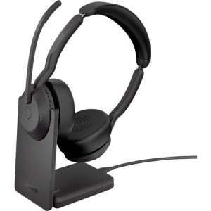 Headset Jabra Evolve2 55 link380c Stereo, mit Ladestation, Reichweite bis 30 m, bis 10 h, UC-optimiert, schwarz Headset Jabra Evolve2 55 link380c Stereo, mit Ladestation, Reichweite bis 30 m, bis 10 h, UC-optimiert, schwarz