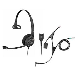 Headset Sennheiser SC 230, kabelgebunden/monaural, mit Telefonadapter CEHS-AL01, Kopfbügel verstellb. Headset Sennheiser SC 230, kabelgebunden/monaural, mit Telefonadapter CEHS-AL01, Kopfbügel verstellb.