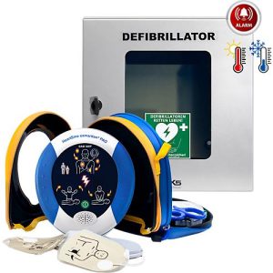 HeartSine SAM360P Defibrillator, AED, mit automatischer Schockauslösung, klimatisierter Außenwandkasten mit Standortmarkierung, 4 Jahre Allgefahren-Zusatzversicherung, HeartSine SAM360P Defibrillator, AED, mit automatischer Schockauslösung, klimatisierter Außenwandkasten mit Standortmarkierung, 4 Jahre Allgefahren-Zusatzversicherung,