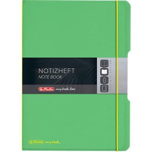 Herlitz Notizbuch my.book, Format DIN A4, Kunststoff, 2 x 40 Blätter kariert/liniert, grün Herlitz Notizbuch my.book, Format DIN A4, Kunststoff, 2 x 40 Blätter kariert/liniert, grün