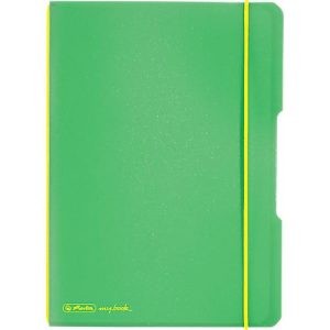 Herlitz Notizbuch my.book, Format DIN A5, Kunststoff, 40 karierte Blätter, grün Herlitz Notizbuch my.book, Format DIN A5, Kunststoff, 40 karierte Blätter, grün