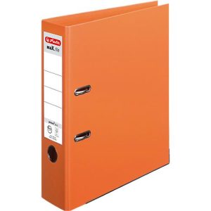 herlitz Ordner maX.file protect plus, DIN A4, Rückenbreite 80 mm, orange
