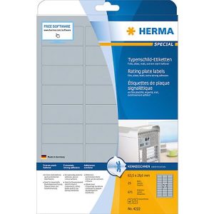 Herma Etiketten Nr. 4222 aus matter Polyesterfolie, 675 Etiketten, 25 Bogen Herma Etiketten Nr. 4222 aus matter Polyesterfolie, 675 Etiketten, 25 Bogen