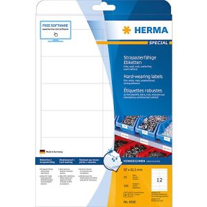 Herma Folien-Etiketten Nr. 4692 auf DIN A4-Blättern, 300 Etiketten, 25 Bogen Herma Folien-Etiketten Nr. 4692 auf DIN A4-Blättern, 300 Etiketten, 25 Bogen