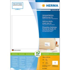 HERMA Premium-Etiketten Nr. 8690 auf DIN A5-Blättern, 400 Etiketten, 400 Bogen HERMA Premium-Etiketten Nr. 8690 auf DIN A5-Blättern, 400 Etiketten, 400 Bogen